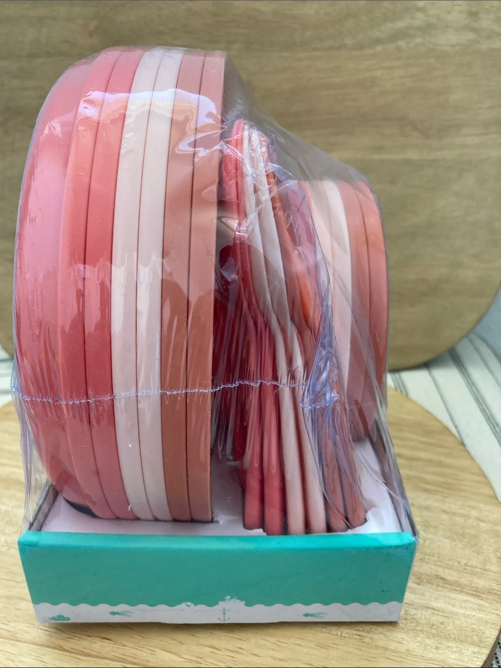 SALE! 50% Off NWT Pillowfort Coral Red Kids Dinnerware Set 24 Pieces